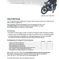 D-Rad Treffen 2012 Einladung