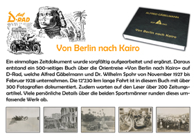 Auf D-Rad Von Berlin nach Kario Benno Stöcklin Alfred Gäbelmann Dr. Wilhelm Spohr Flyer