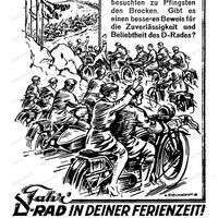 D-Rad Treffen 1928 auf dem Brocken Werbung