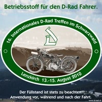 D-Rad Treffen 2010 Bierflasche Etikette