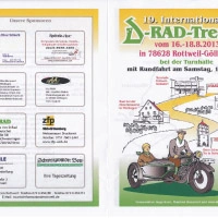 D-Rad Treffen 2013 Programm Heft