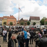 D-Rad Treffen 2014 Halt in Schleusingen Panorama