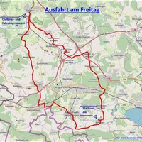 D-Rad Treffen 2021 Karte Freitag