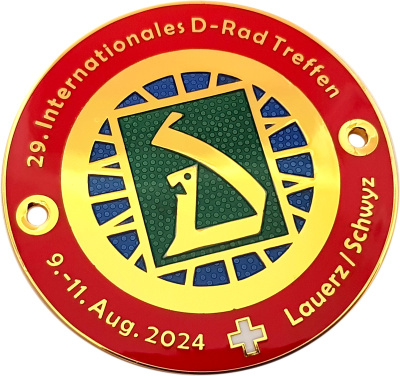 Plakette 29. Internationales D-Rad Treffen 2024