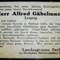 D-Rad Berlin-Kairo Alfred Gaebekmann Leipzig Deutsche Industrie-Werke AG Todesanzeige