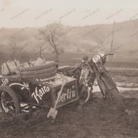 D-Rad Berlin-Kairo Alfred Gaebekmann Leipzig Deutsche Industrie-Werke AG Postkarte