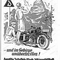 D-Rad Werbung Reklame Gebirge