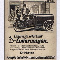 D-Rad Werbung Reklame L-7 Lieferwagen