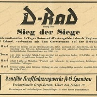 D-Rad R0/4 Werbung Reklame