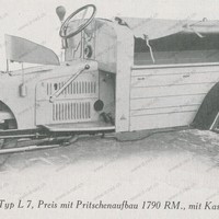 D-Rad L-7 Lieferwagen mit Planenverdeck Dreirad