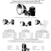 Hella Karbidscheinwerfer mit eckigem Entwickler D-Rad R0/4 und R1/4