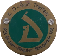 D-Rad Treffen 1998 Plakette