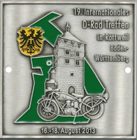 D-Rad Treffen 2013 Plakette