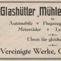 Glashütte Mühle - Tachometer 100km/h D-Rad R0/4 R1/4 Werbung